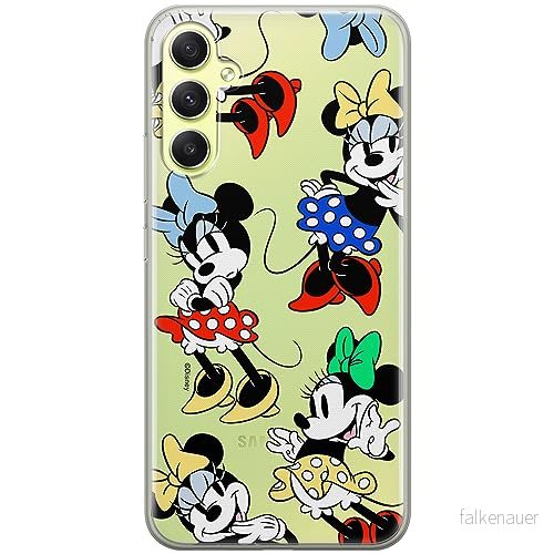 ERT GROUP mobiltelefonfodral för Samsung A34 5G originalt och officiellt licensierat Disney mönster Minnie 076 optimalt anpassad till formen på mobiltelefonen, gedeeltelijk transparant 5905795027889