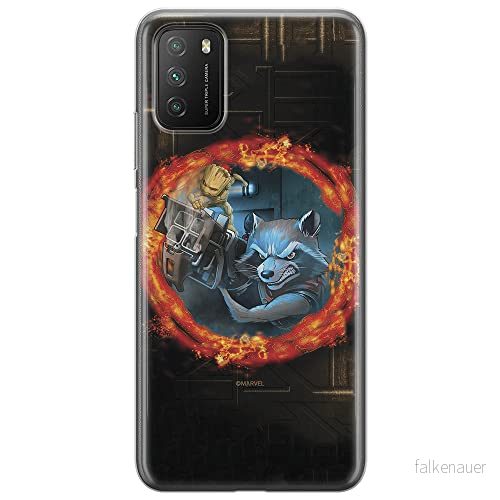 ERT GROUP mobiltelefonfodral för Xiaomi REDMI 9T originalt och officiellt licensierat Marvel mönster Guardians of the Galaxy 008 anpassad till formen på mobiltelefonen, fodral tillverkad av TPU plast 5904805604614