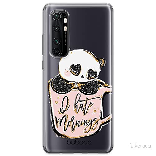 ERT GROUP mobiltelefonfodral för Xiaomi MI NOTE 10 Lite originalt och officiellt licensierat Babaco mönster Panda 005 optimalt anpassad till formen på mobiltelefonen, gedeeltelijk transparant 5904805417061