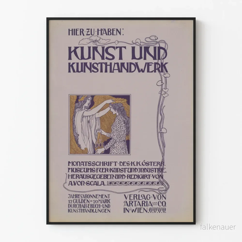 Vintageposter för konst och hantverk - konstnärlig väggdekoration