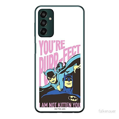ERT GROUP mobiltelefonfodral för Samsung M13 4G originalt och officiellt licensierat DC mönster Batman 067 optimalt anpassad till formen på mobiltelefonen, fodral tillverkad av TPU plast 5905511337711