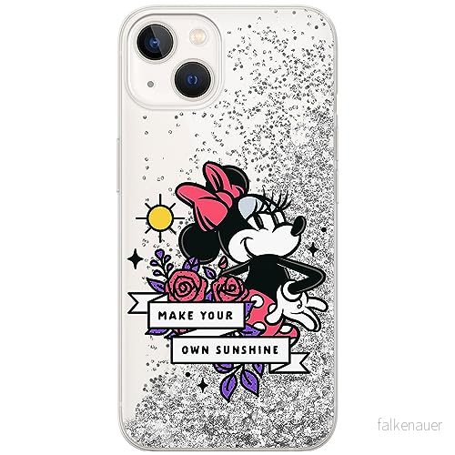 ERT GROUP mobiltelefonfodral för Apple Iphone 13 originalt och officiellt licensierat Disney mönster Minnie 073 optimalt anpassad till formen på mobiltelefonen, med glitter overflow effekt 5905795025960
