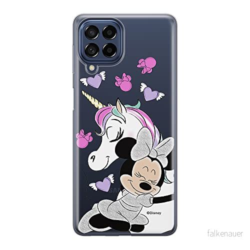 ERT GROUP mobiltelefonfodral för Samsung M33 5G originalt och officiellt licensierat Disney mönster Minnie 036 optimalt anpassad till formen på mobiltelefonen, gedeeltelijk transparant 5905511342845