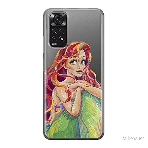 ERT GROUP mobiltelefonfodral för Xiaomi REDMI NOTE 11S 4G / 11 originalt och officiellt licensierat Disney mönster Ariel 004, gedeeltelijk transparant 5905511555528