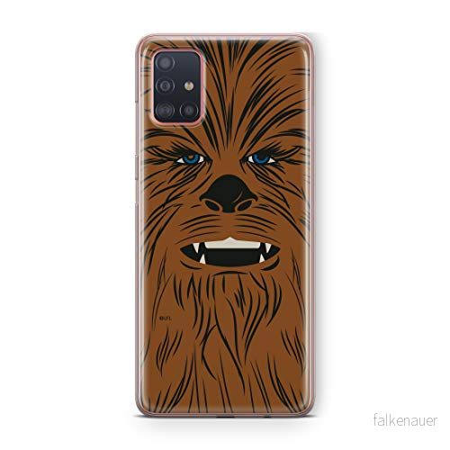 ERT GROUP mobiltelefonfodral för Samsung A51 originalt och officiellt licensierat Star Wars mönster Chewbacca 005 Vit optimalt anpassad till formen på mobiltelefonen, fodral tillverkad av TPU plast 5903537507163