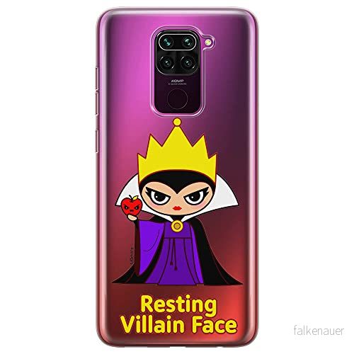 ERT GROUP mobiltelefonfodral för Xiaomi REDMI NOTE 9 originalt och officiellt licensierat Disney mönster The Evil Queen 002 optimalt anpassad till formen på mobiltelefonen, gedeeltelijk transparant 5905131497970