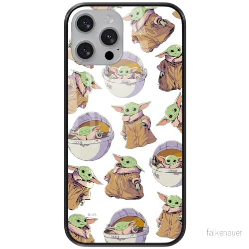 ERT GROUP mobiltelefonfodral för Apple Iphone 7 PLUS/ 8 PLUS originalt och officiellt licensierat Star Wars mönster Baby Yoda 028 tillverkad av härdat glas, anpassat till mobilens form, skyddsfodral 5904805094149