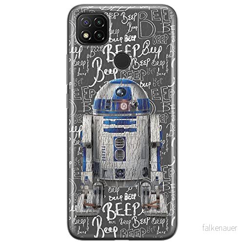 ERT GROUP mobiltelefonfodral för Xiaomi REDMI 9C originalt och officiellt licensierat Star Wars mönster R2D2 004 optimalt anpassad till formen på mobiltelefonen, fodral tillverkad av TPU plast 5903040304587