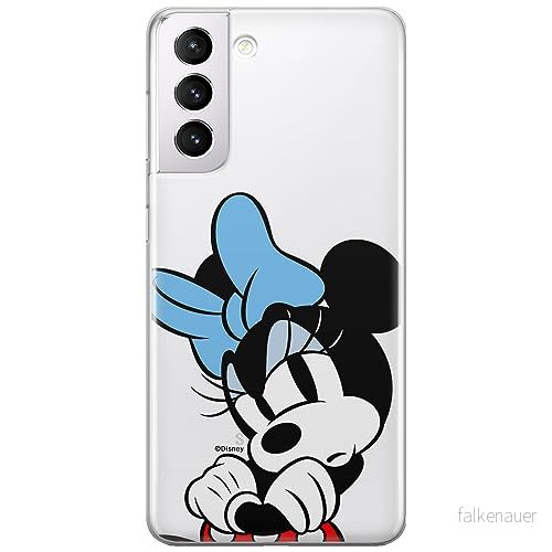 ERT GROUP mobiltelefonfodral för Samsung S21 originalt och officiellt licensierat Disney mönster Minnie 077 optimalt anpassad till formen på mobiltelefonen, gedeeltelijk transparant 5905795028879