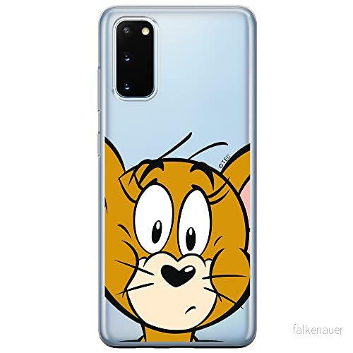 ERT GROUP mobiltelefonfodral för Samsung S20 / S11E originalt och officiellt licensierat Tom and Jerry mönster 002 Vit optimalt anpassad till formen på mobiltelefonen, gedeeltelijk transparant 5903537540016