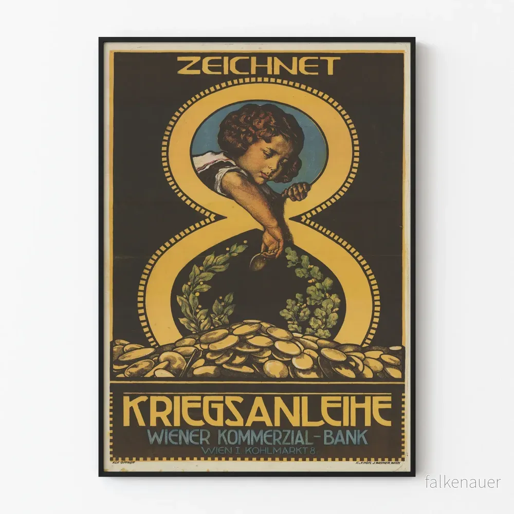 Vintageposter för 8:e Obligationens krig – Historisk väggdekoration