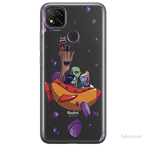 ERT GROUP mobiltelefonfodral för Xiaomi REDMI 9C originalt och officiellt licensierat Marvel mönster Guardians of the Galaxy 010 anpassad till formen på mobiltelefonen, gedeeltelijk transparant 5903040303030