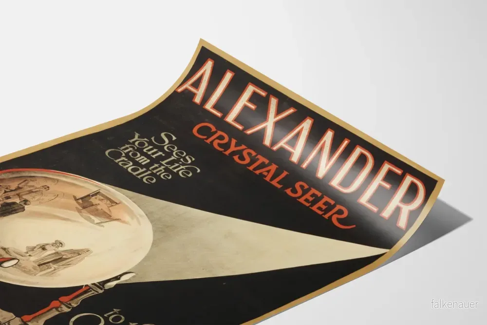 Vintageaffisch Alexander Crystal Seer - Mystisk väggdekoration - Bild 3