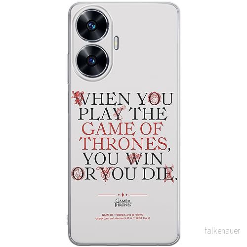 ERT GROUP mobiltelefonfodral för Realme C55 originalt och officiellt licensierat Game of Thrones mönster 009 optimalt anpassad till formen på mobiltelefonen, fodral tillverkad av TPU plast 5905511862534