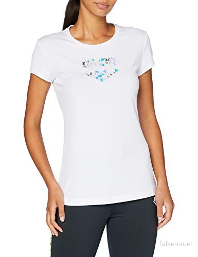 ARENA damtröja gymlogga white logo iridescent stripe XS 3468336428726