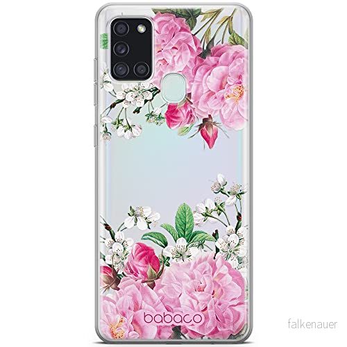 ERT GROUP mobiltelefonfodral för Samsung A21s originalt och officiellt licensierat Babaco mönster Flowers 046 optimalt anpassad till formen på mobiltelefonen, gedeeltelijk transparant 5905131330819
