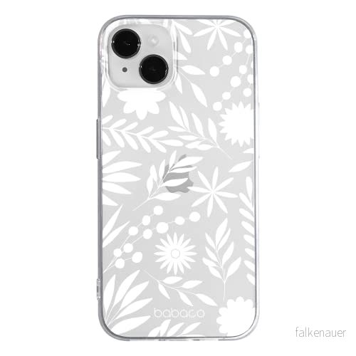 ERT GROUP mobiltelefonfodral för Samsung S21 originalt och officiellt licensierat Babaco mönster Flowers 023 Vit optimalt anpassad till formen på mobiltelefonen, gedeeltelijk transparant 5904805806759