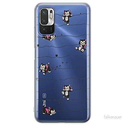 ERT GROUP mobiel telefoonhoesje voor Xiaomi REDMI NOTE 10 5G / POCO M3 PRO origineel en officieel erkend Disney patroon Cat Figaro 001, gedeeltelijk bedrukt 5904805607363