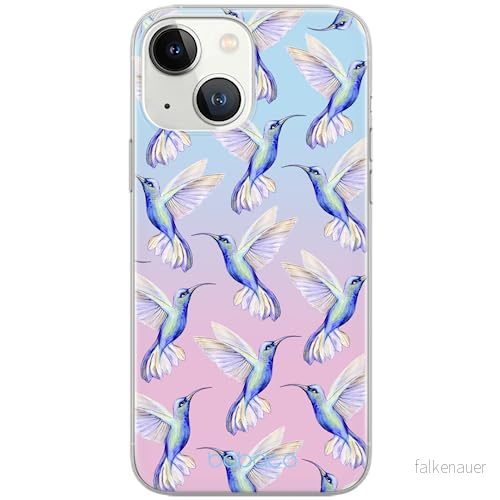 ERT GROUP mobiltelefonfodral för Apple Iphone 13 MINI originalt och officiellt licensierat Babaco mönster Hummingbird 002 Vit anpassad till formen på mobiltelefonen, fodral tillverkad av TPU plast 5903932845204