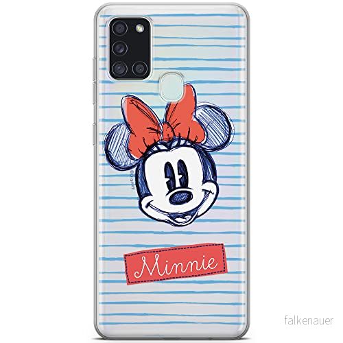 ERT GROUP mobiltelefonfodral för Samsung A21s originalt och officiellt licensierat Disney mönster Minnie 011 optimalt anpassad till formen på mobiltelefonen, gedeeltelijk transparant 5903040256794