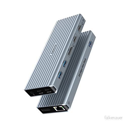 dockningsstation för bärbar dator MacBook Pro/Air, 11 i 1 3xUSB 3.1 10 Gbit/s trippelskärm (2x4K HDMI, 2DP, 100W PD, Ethernet, ljud) typ C dockningsstationer 764544698061