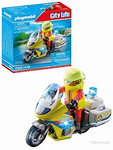 Playmobil 71205 City Life Motorcykel med Blinkande Ljus 4008789712059