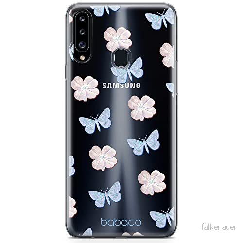 ERT GROUP mobiltelefonfodral för Samsung A20S originalt och officiellt licensierat Babaco mönster Flowers 043 optimalt anpassad till formen på mobiltelefonen, gedeeltelijk transparant 5905131319388