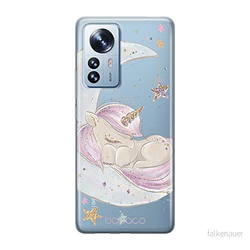 ERT GROUP mobiltelefonfodral för Xiaomi 12 PRO originalt och officiellt licensierat Babaco mönster Unicorn 003 optimalt anpassad till formen på mobiltelefonen, gedeeltelijk transparant 5905511521097