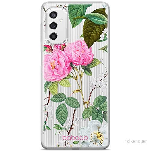 ERT GROUP mobiltelefonfodral för Samsung M52 5G originalt och officiellt licensierat Babaco mönster Flowers 037 optimalt anpassad till formen på mobiltelefonen, gedeeltelijk transparant 5905131299956