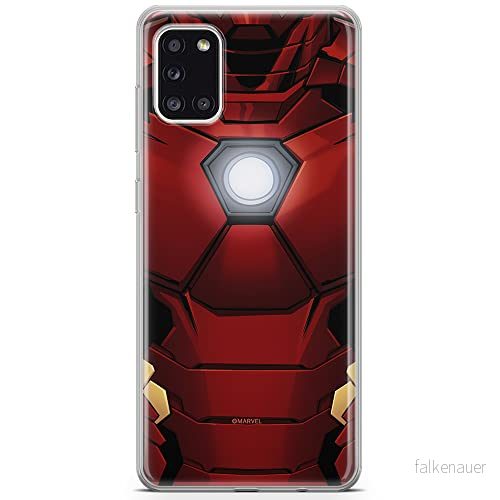 ERT GROUP mobiltelefonfodral för Samsung A31 originalt och officiellt licensierat Marvel mönster Iron Man 020 optimalt anpassad till formen på mobiltelefonen, fodral tillverkad av TPU plast 5903040219850