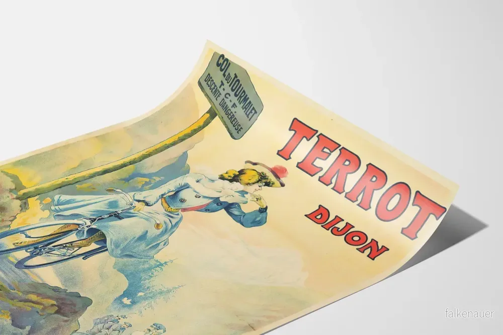 Vintageposter för Terrot Cycles och Motocycles Dijon - Bild 3