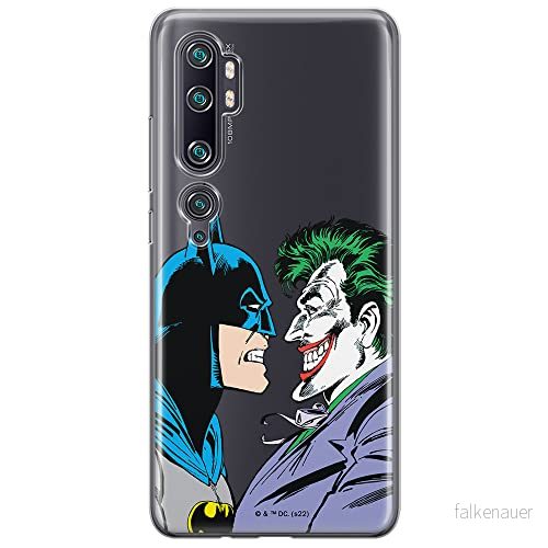 ERT GROUP mobiltelefonfodral för Xiaomi MI NOTE 10 / PRO originalt och officiellt licensierat DC mönster Batman & Joker 005 anpassad till formen på mobiltelefonen, gedeeltelijk transparant 5905131502865