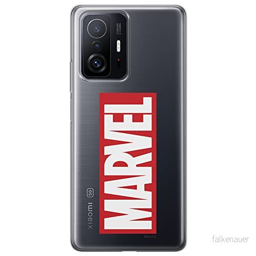 ERT GROUP mobiltelefonfodral för Xiaomi 11T 5G / PRO originalt och officiellt licensierat Marvel mönster 007 optimalt anpassad till formen på mobiltelefonen, gedeeltelijk transparant 5904805554582