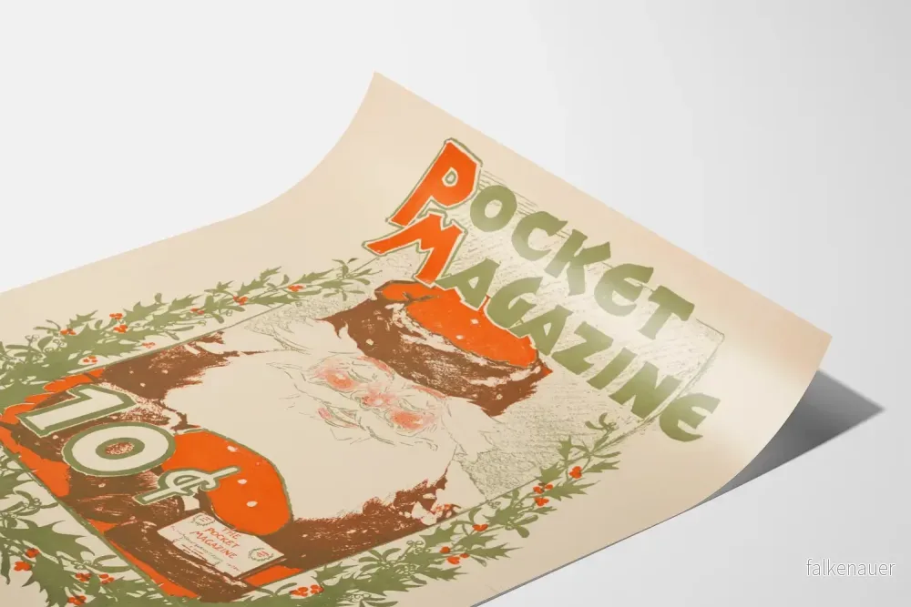 Vintage fickposter med jultomten - Bild 3
