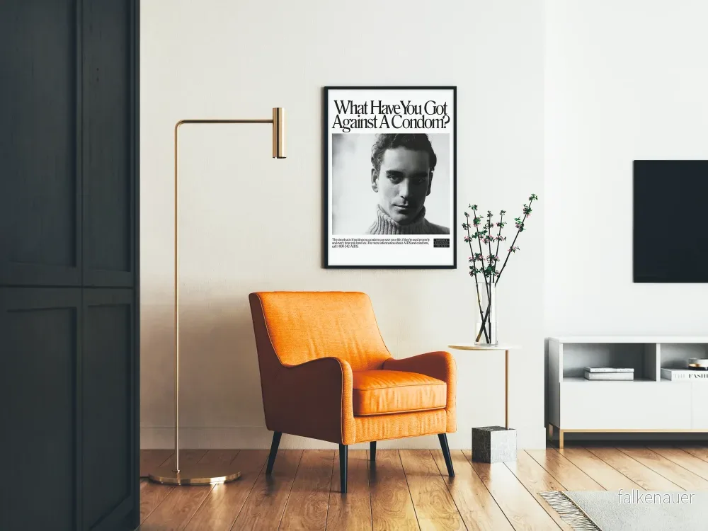 Vintage förebyggande poster om användning av kondom - Bild 2