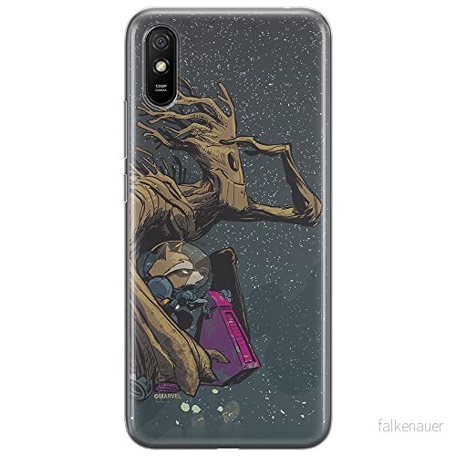 ERT GROUP mobiltelefonfodral för Xiaomi REDMI 9A originalt och officiellt licensierat Marvel mönster Guardians of the Galaxy 003, fodral tillverkad av TPU plast 5903040295335