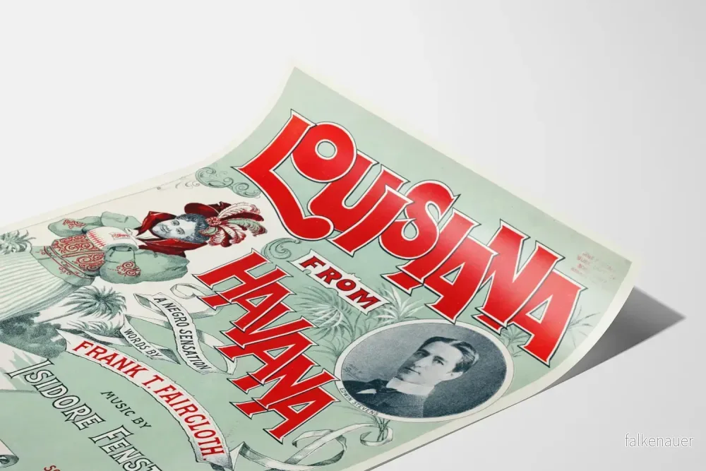 Vintageposter Louisiana från Havana för väggdekoration - Bild 3