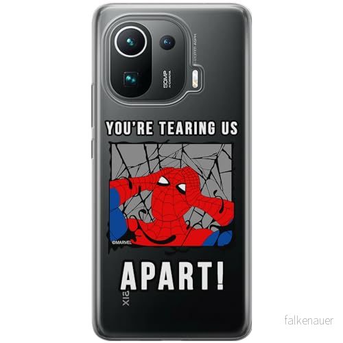 ERT GROUP mobiltelefonfodral för Xiaomi MI 11 PRO originalt och officiellt licensierat Marvel mönster Spider Man 035 optimalt anpassad till formen på mobiltelefonen, gedeeltelijk transparant 5905795011451