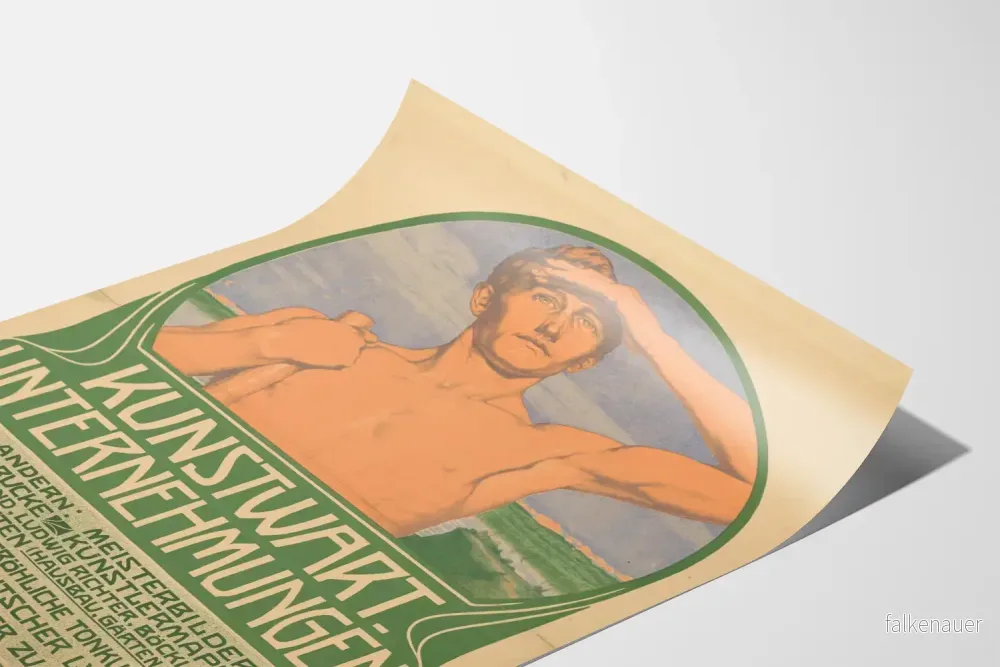 Vintageposter Kunstwart Unternehmungen - Retro väggdekoration - Bild 3