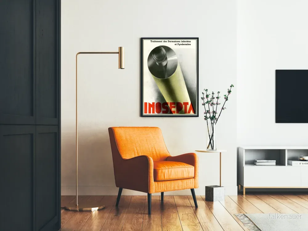 Vintageposter INOSEPTA för behandling av hudsjukdomar - Bild 2