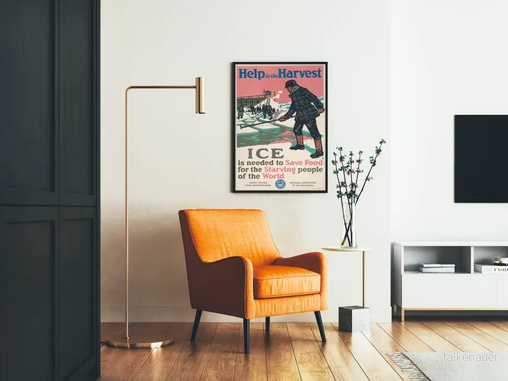 Vintageposter för skörd och bevarande med hjälp av is - Bild 2