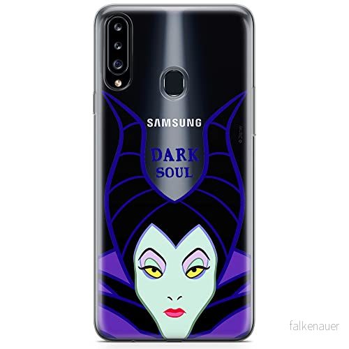 ERT GROUP mobiltelefonfodral för Samsung A20S originalt och officiellt licensierat Disney mönster Maleficent 001 optimalt anpassad till formen på mobiltelefonen, gedeeltelijk transparant 5904805434815