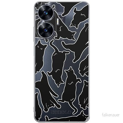 ERT GROUP mobiltelefonfodral för Realme C55 originalt och officiellt licensierat Babaco mönster Cats 005 optimalt anpassad till formen på mobiltelefonen, gedeeltelijk transparant 5905511869762