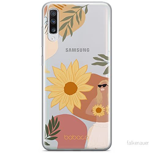 ERT GROUP mobiltelefonfodral för Samsung A70 originalt och officiellt licensierat Babaco mönster Flowers 015 optimalt anpassad till formen på mobiltelefonen, gedeeltelijk transparant 5903932621013