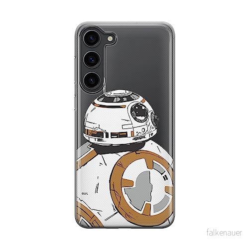 ERT GROUP mobiltelefonfodral för Samsung S23 PLUS originalt och officiellt licensierat Star Wars mönster BB 8 009 optimalt anpassad till formen på mobiltelefonen, gedeeltelijk transparant 5905511446543