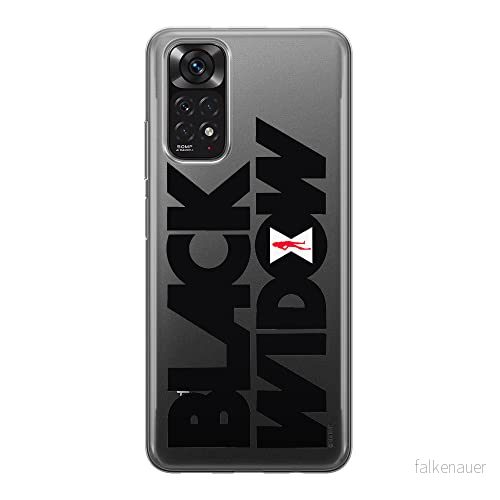 ERT GROUP mobiltelefonfodral för Xiaomi REDMI NOTE 11S 4G / 11 originalt och officiellt licensierat Marvel mönster Black Widow 011, gedeeltelijk transparant 5905511559434