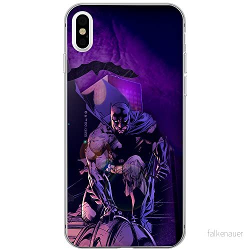 ERT GROUP mobiltelefonfodral för Iphone XS Max originalt och officiellt licensierat DC mönster Batman 072 optimalt anpassad till formen på mobiltelefonen, fodral tillverkad av TPU plast 5905131511270