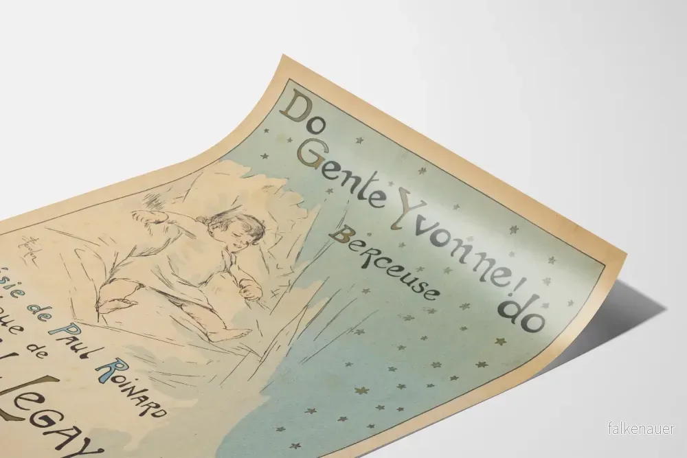 Vintageaffisch Berceuse Do Gente Yvonne - Poesi och Musik - Bild 3