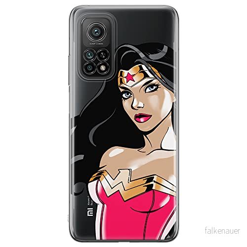 ERT GROUP mobiltelefonfodral för Xiaomi MI 10T 5G / PRO originalt och officiellt licensierat DC mönster Wonder Woman 004 anpassad till formen på mobiltelefonen, gedeeltelijk transparant 5903040350928