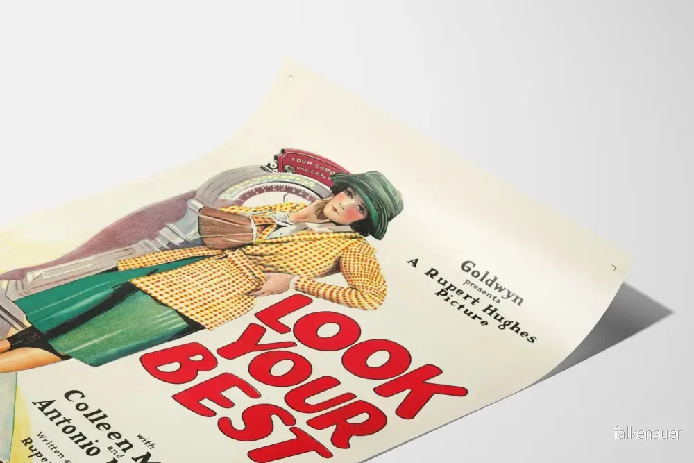 Vintageposter Look Your Best, retro modeillustration - Bild 3